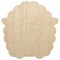 Cute Wooly Sheep Lamb Sitting Unfinished Wood Shape Piece Cutout for DIY Craft Projects